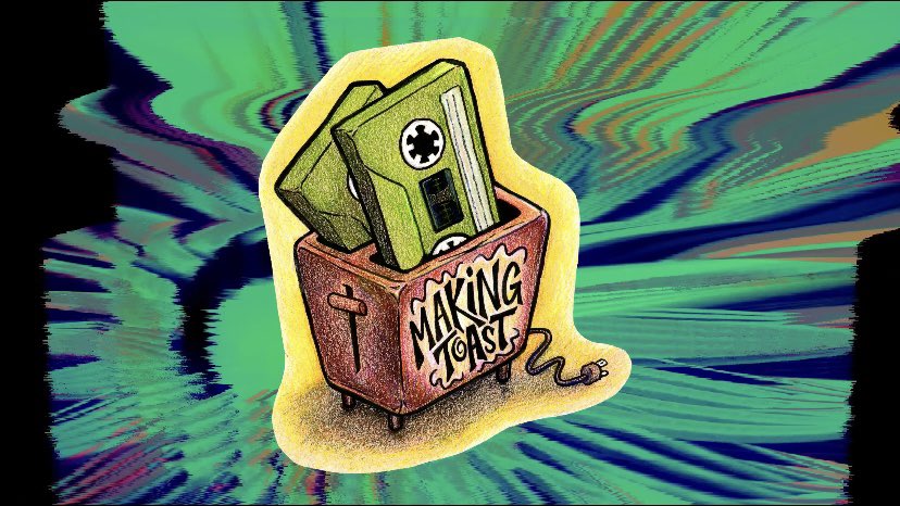 KyleMemorial's tweet photo. The teaser for KRMF’s next project just premiered on the telethon! 

Making Toast- a deep fried DIY video concert series. Stay tuned to hear more info on Making Toast SEASON 1! https://t.co/dFOt2h8eju