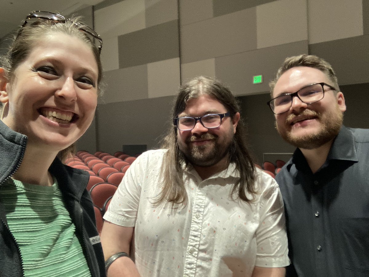 Just a couple teachers supporting our talented Instrumental Music teacher who played in the pit orchestra of his high school’s production of “The Addams Family”! Great job Mr. DeGrange! 😃🎶🎵🎷🎼🦇#WeAreFeatherbedLane #MyCoworkersAreAwesome