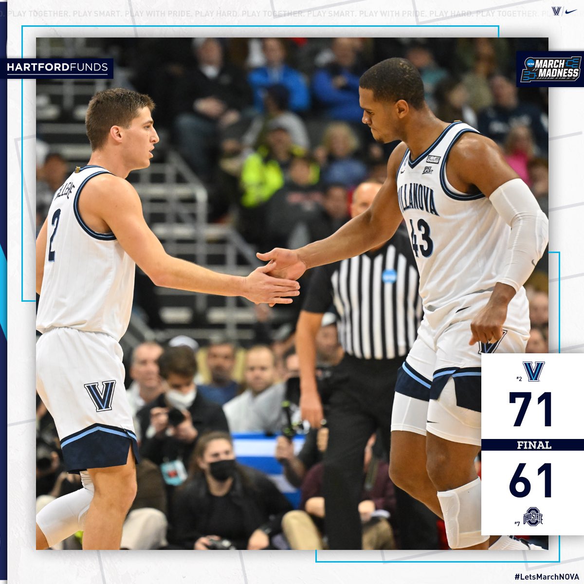 NovaMBB's tweet image. ‘Cats WIN - SWEET 16 Bound! 

#LetsMarchNova