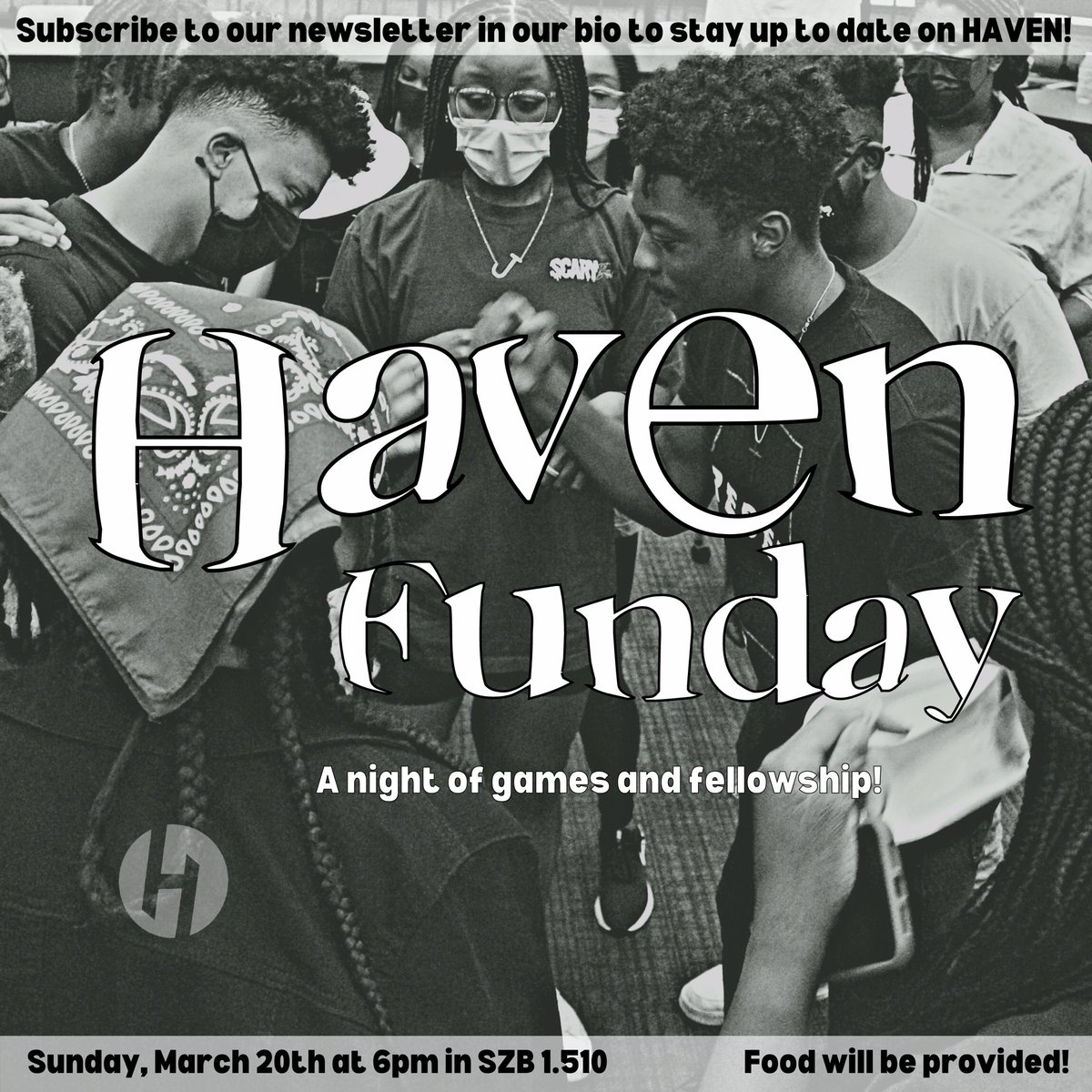 If you’re in Austin come to HAVEN to close out your spring break! 🥳

Meeting starts in less than 2 hours and we would love to have you join us for a night of games and fellowship!