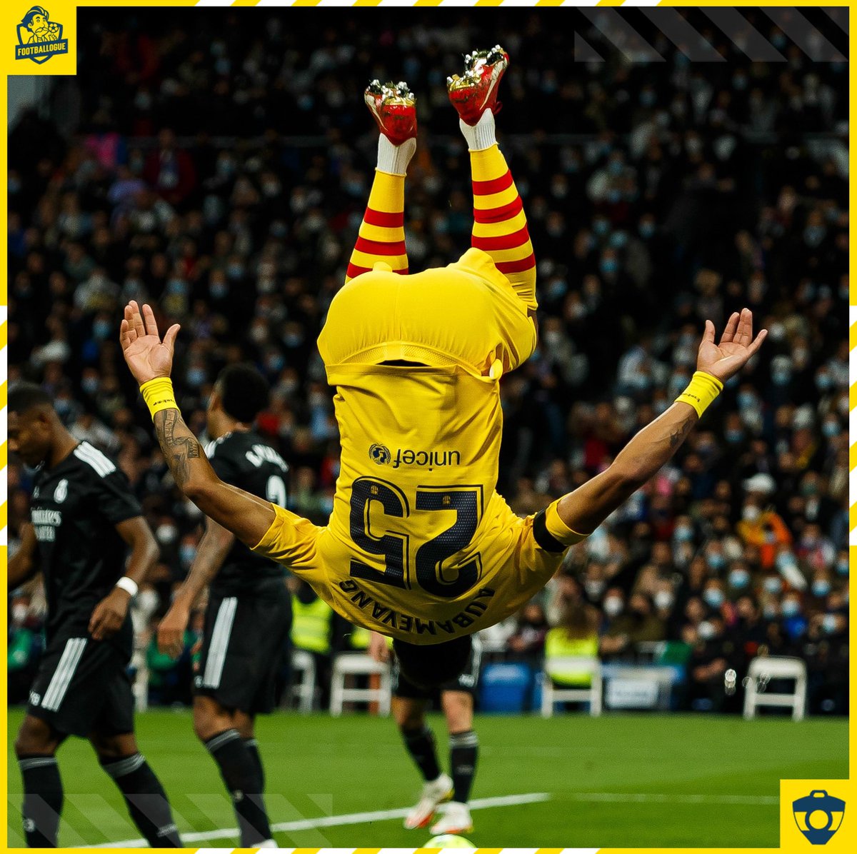 Footballogue's tweet photo. Pierre Emerick Aubameyang sur ses 10 derniers matchs au Barça 💥

⚽️ 9 BUTS
🎯 1 PASSE D https://t.co/AdXRfVfZOX
