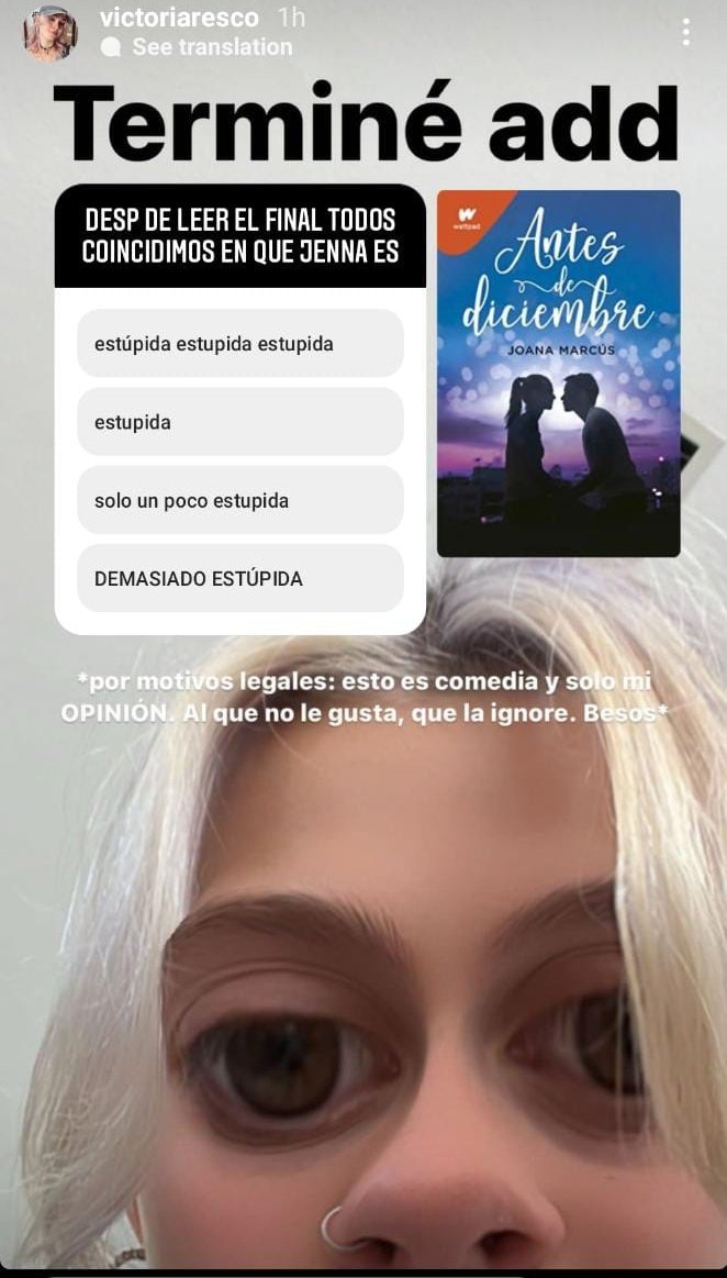 BiaIvs's tweet photo. Es neseserario hacer esto? Acaso terminaste de leer el libro para que ENTIENDAS lo que paso,Jenna fue MANIPULADA por el papá de Jack, Jenna lo hizo por Jack para que el viviera su sueño,pero Ahí de llamarle "estupida" a Jenna NO ES , Y YO NO ME LO TOMO COMO COMEDIA https://t.co/iYu96bDlEG