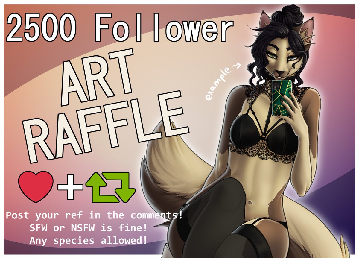 ✨ART RAFFLE✨
(single char, shaded sketch)
Celebrating on hitting 2.5k+ on Twitter!
Follow, retweet, comment with your ref AND your favourite movie to enter!
Throw-away accounts will be ignored!
Raffle ends: April 10th!
Best of luck!
Lots of love and good luck! ♥️