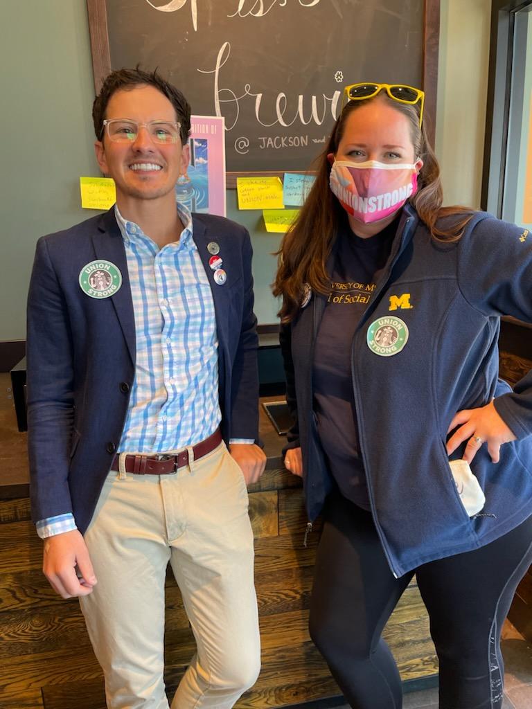 RepRheingans's tweet photo. โ๏ธโ๐ป Sunny #Solidarity Sunday supporting @a2sbwu @SBWorkersUnited in Scio Twp! Was great representing my union @LEOUnionUmich & standing with #UPAMM (another @aftmichigan local), @AFSCME 2733, & @MEAOnline member @JasonMorganMI #1u #UnionStrong #Rheingans4Rep #MiLeg #HD47 https://t.co/axnjsJblSh