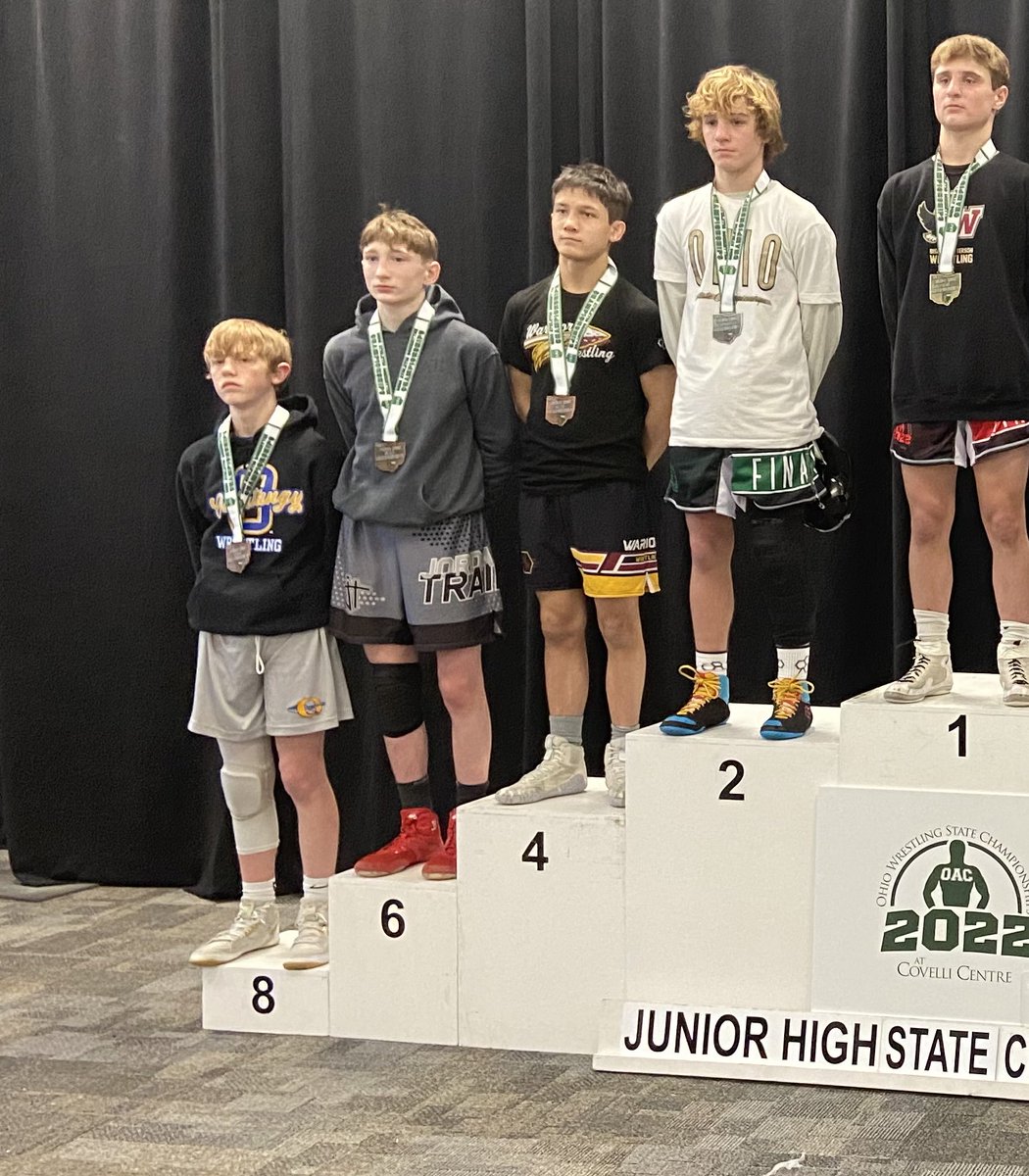 Another congrats to Preston Schuler for his 8th place podium finish at OAC JR High States this weekend! Nice work Preston!