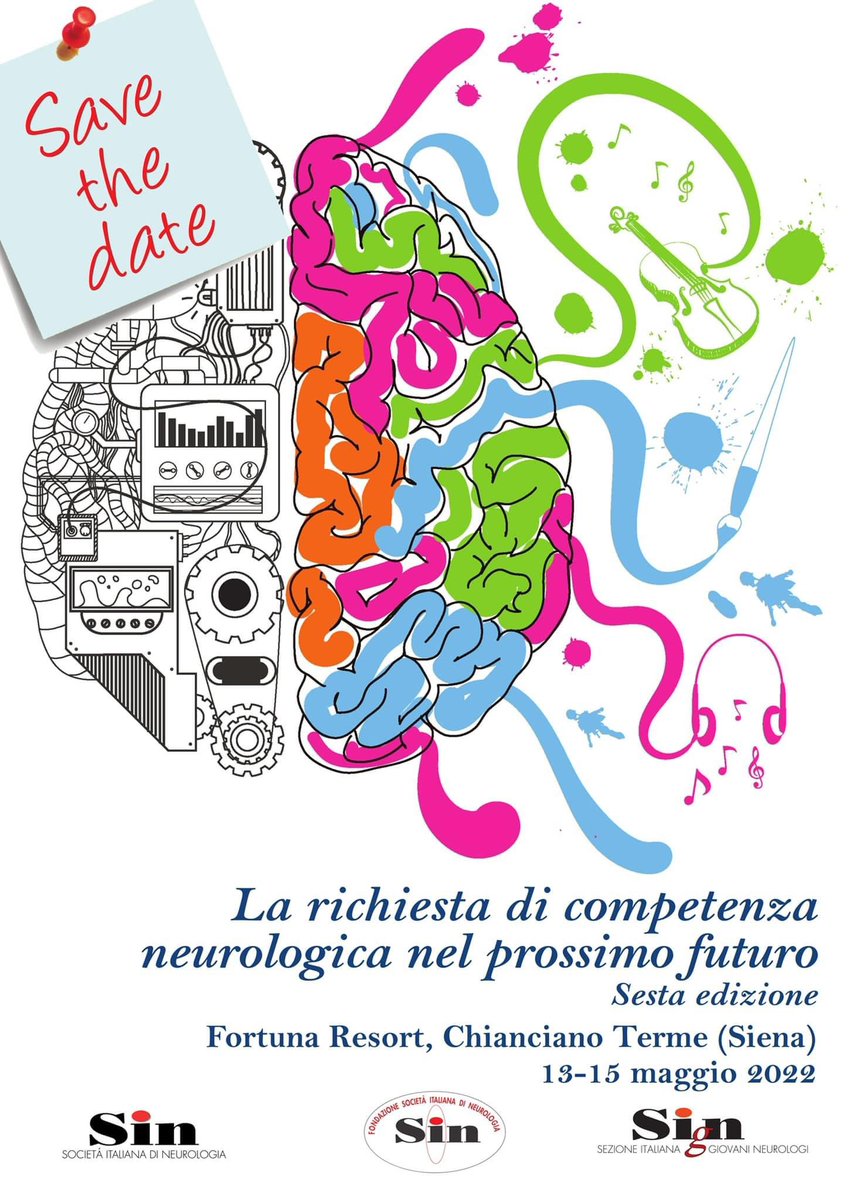 SOCIETÀ ITALIANA DI NEUROLOGIA (@sinneurologia) on Twitter photo Anche quest’anno la Società Italiana di Neurologia organizza il corso dedicato ai 👉🏻 GIOVANI NEUROLOGI in formazione:
“LA RICHIESTA DI COMPETENZA NEUROLOGICA NEL PROSSIMO FUTURO”.
bit.ly/corsogiovani20…
#neurologia #giovanineurologi #neurologo <a href="/NeuromagSign/">NeuroMAG SIgN</a> Anche quest’anno la Società Italiana di Neurologia organizza il corso dedicato ai 👉🏻 GIOVANI NEUROLOGI in formazione:
“LA RICHIESTA DI COMPETENZA NEUROLOGICA NEL PROSSIMO FUTURO”.
bit.ly/corsogiovani20…
#neurologia #giovanineurologi #neurologo <a href="/NeuromagSign/">NeuroMAG SIgN</a>