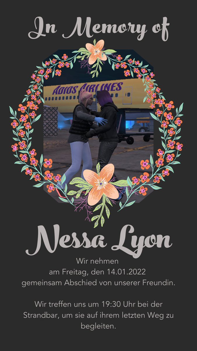 Wir mussten schon so einige Beerdigungen auf <a href="/RoleplayRise/">Rise Roleplay</a> feiern. Die von Nessa ist heute schon zwei Monate her😪