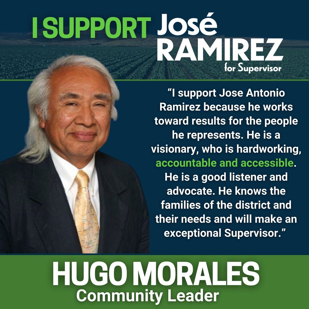 ramirez4supe's tweet photo. Thank you Hugo Morales for your support! 
#ramirez4supervisor #centralvalley https://t.co/U6vewehpIO