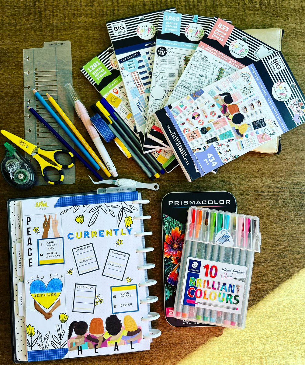 Louise_OTR's tweet photo. April Currently Page 🇺🇦💙💛
HP sticker books used:
1. Stronger Together
2. Journaling
3. Journaling Doodles
4. Indigo
5. Travel
#PlanWithLui #HappyPlanner #CurrentlyPage #Ukraine️ #StandWithUkraine https://t.co/QBe3qLbrJG