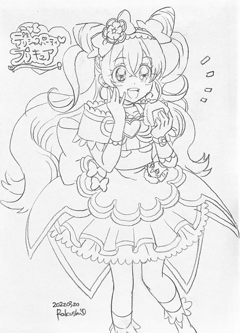 模写 #デリシャスパーティプリキュア #キュアプレシャス 