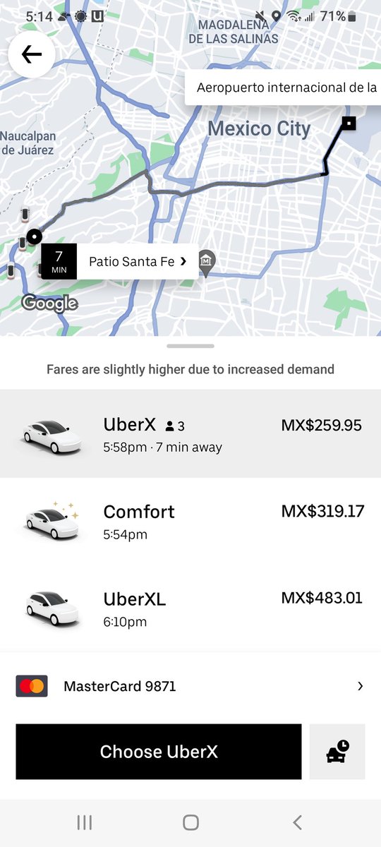 JavierL76276165's tweet photo. @alvaro_delgado Sin embargo, uno mismo puede verificar si tal "información" es cierta o no. En este caso, coticé en uber un viaje desde patio Santa Fe al AIFA y otro de patio Santa Fe al AICM. La diferencia es... $130 pesos más si decides usar el AIFA @parruba no humilles https://t.co/nbRDtJUyG0