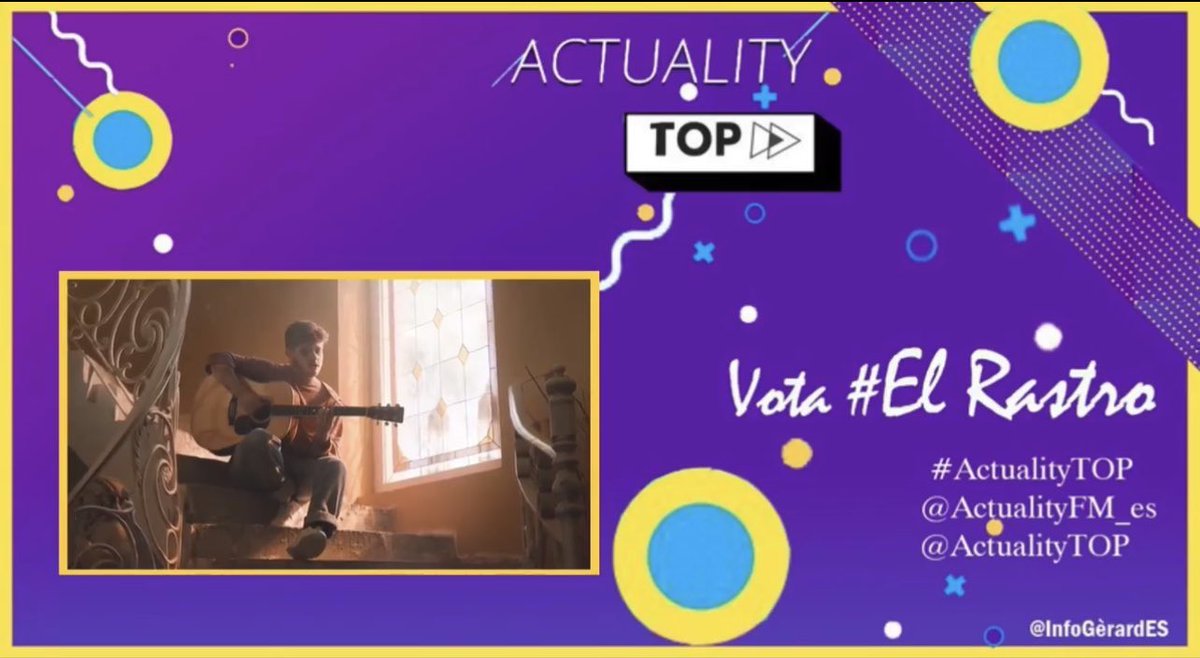 Gracias a vuestros votos esta semana “El Rastro” consigue la medalla de oro🥇 con el puesto puesto número 1 (+2) de la lista de <a href="/ActualityFM_es/">ActualityFM Radio</a> <a href="/ActualityTOP/">Actuality TOP</a> #ActualityTop 👏🏼👏🏼👏🏼👏🏼👏🏼
