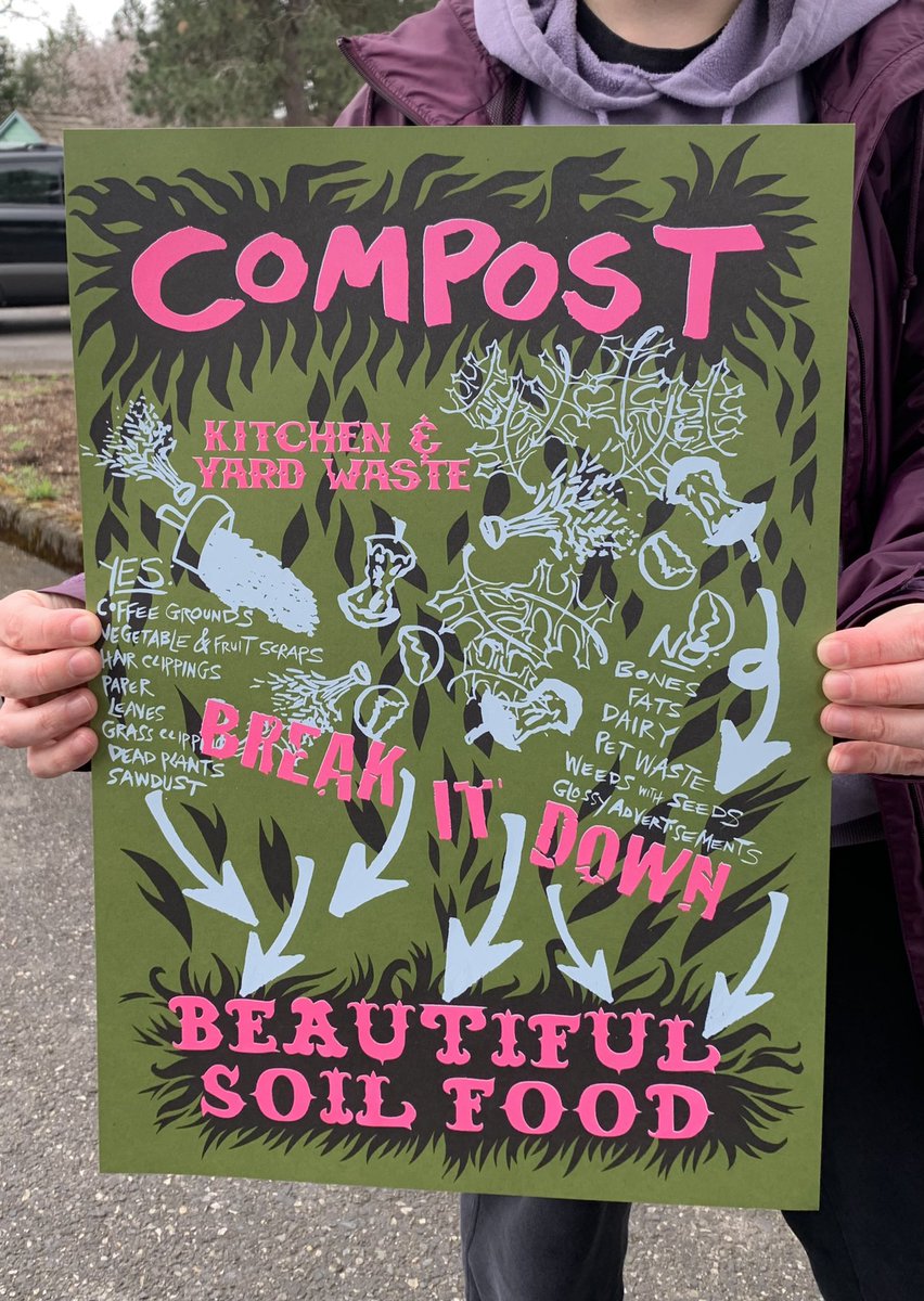 BeavertonHub's tweet photo. New art from @Justseeds 

going up at the community garden space! https://t.co/IOaMC4ldTk
