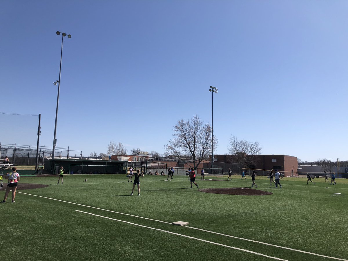 Nearly 40 future <a href="/Hillcrest_SPS/">Hillcrest High School</a> softball players took advantage of this nice day to learn the great game of softball. I can’t wait to see what the future holds!! #letsgrowthegame