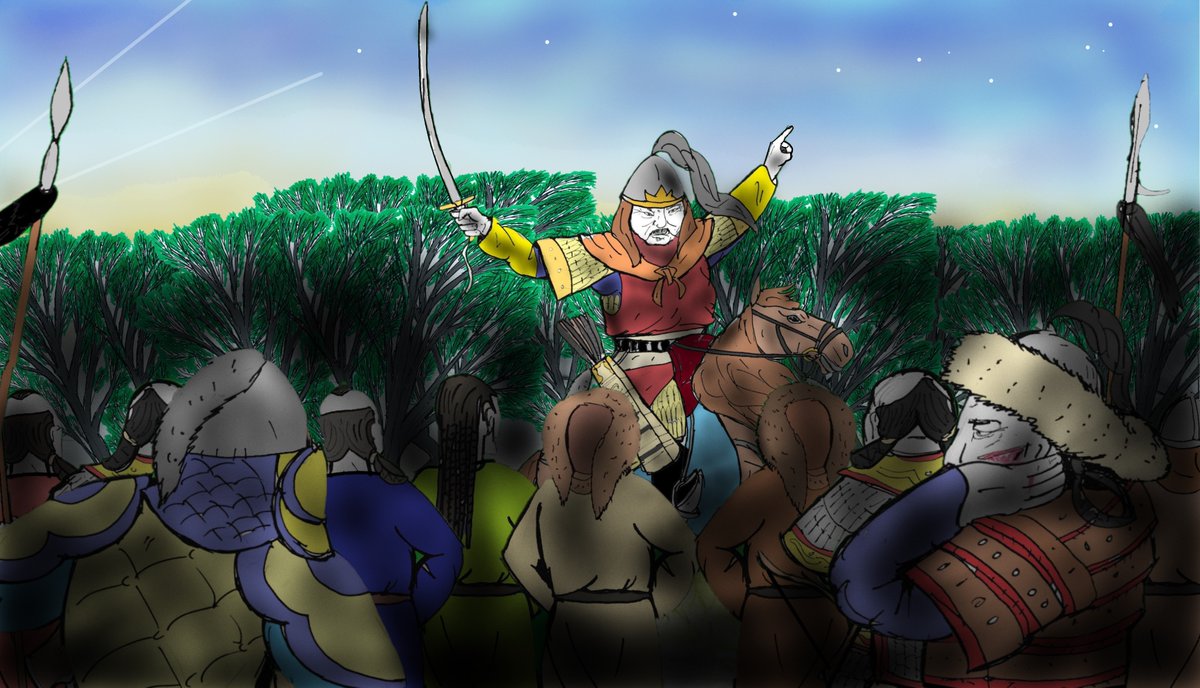 the_jackmeister's tweet image. 1/ BATU RALLIES THE PRINCES AT MUHI, APRIL 1241

The battle of #Mohi (Muhi) is one of the most famous victories of the #MongolEmpire , which resulted in the annihilation of the #Hungarian army. However, it was a much closer fought battle than popular depictions show it.