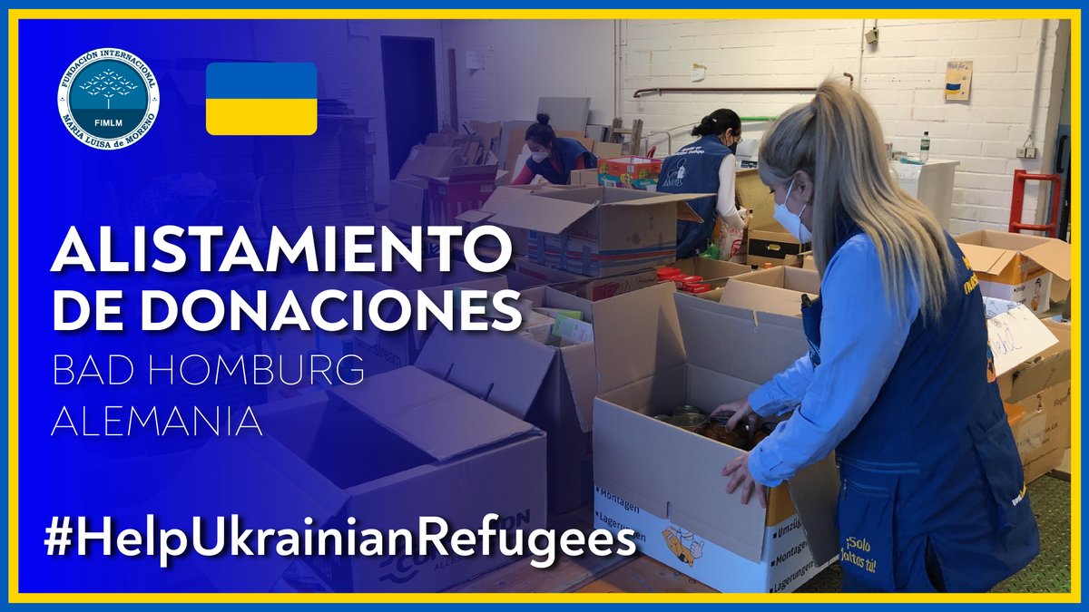 FIMLM's tweet photo. En 🇩🇪Alemania los migrantes de 🇺🇦Ucrania han encontrado refugio y nuestro equipo de voluntarios apoya incasablemente la #AcciónHumanitaria que se realiza en su favor, organizando y preparando las donaciones.

🎥Ver video: https://t.co/uEGnWxuEsJ

📨Dona: https://t.co/p3A18qawia https://t.co/HnApbGNVqS