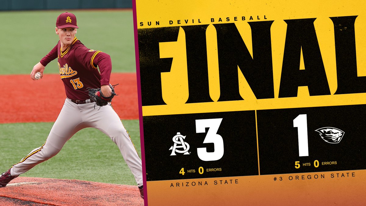 SUN. DEVILS. WIN.

Peery strikes out the side and ASU comes from behind in the ninth to earn the victory.