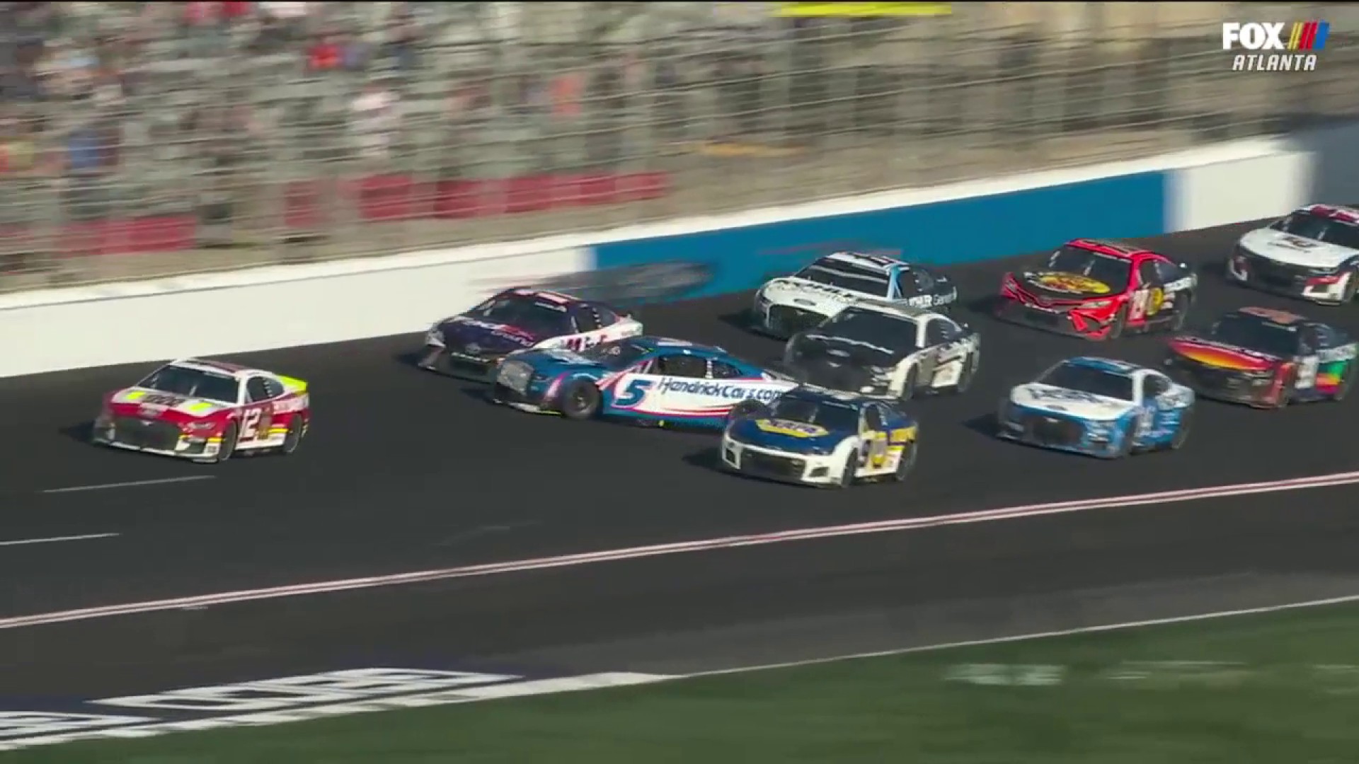 FOX NASCAR on Twitter "Pushing is treacherous here https//t.co