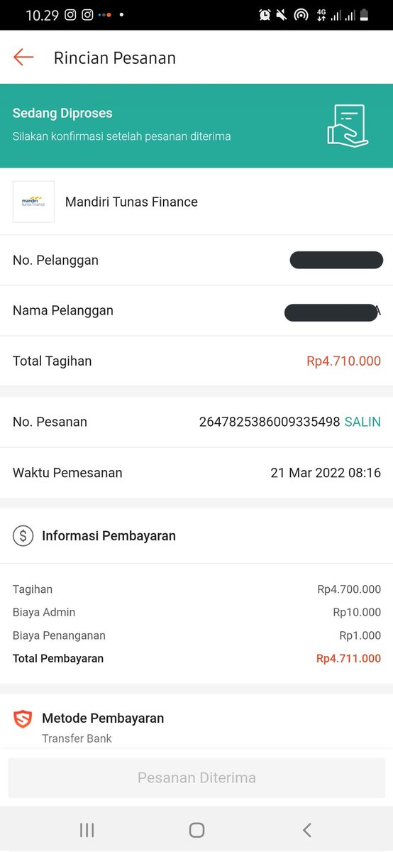 chenle4545's tweet photo. @ShopeeCare saya melakukan pembayaran tagihan  tapi samapai sekarang dalam proses kak, mohon dibantu
No 2647825386009335498 https://t.co/yrTrk4Gqsv