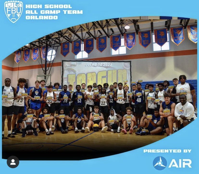 Ms. Mel (@dndpearlgirl) on Twitter photo Super proud of my son <a href="/camronking19/">Cam’Ron King</a> for being selected as part of 2022 FBU All Camp Team and earning an invite to FBU Top Gun in July
<a href="/edwinfarmer1974/">Coach E. Farmer</a> <a href="/Excelspeed12/">Lo Wood</a> <a href="/OcalaPreps/">Ocala Preps</a> <a href="/VanguardFB/">Vanguard High School Football</a> Super proud of my son <a href="/camronking19/">Cam’Ron King</a> for being selected as part of 2022 FBU All Camp Team and earning an invite to FBU Top Gun in July
<a href="/edwinfarmer1974/">Coach E. Farmer</a> <a href="/Excelspeed12/">Lo Wood</a> <a href="/OcalaPreps/">Ocala Preps</a> <a href="/VanguardFB/">Vanguard High School Football</a>