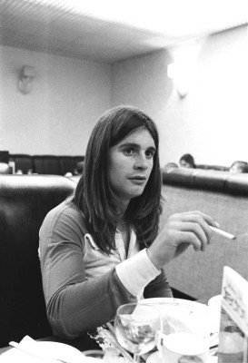 Ozzy Osbourne smoking a cigarette, 1973