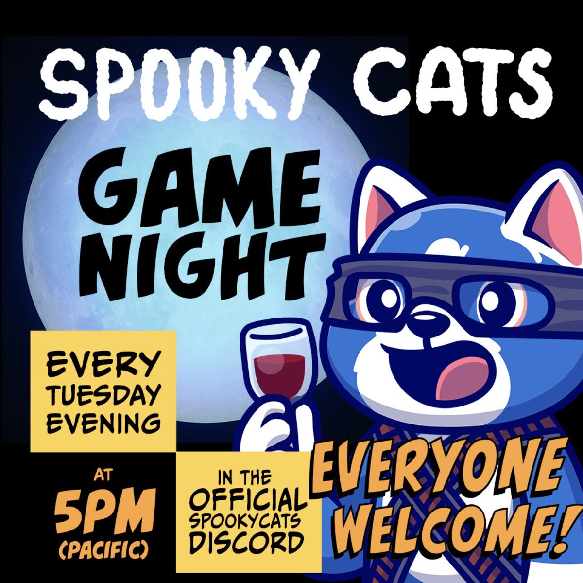 ConnorExtrinsic's tweet image. Join the @SpookyCatsNFT discord for our first ever GAME NIGHT this Tuesday evening! 👻 
discord.gg/MV4bU6WGw6