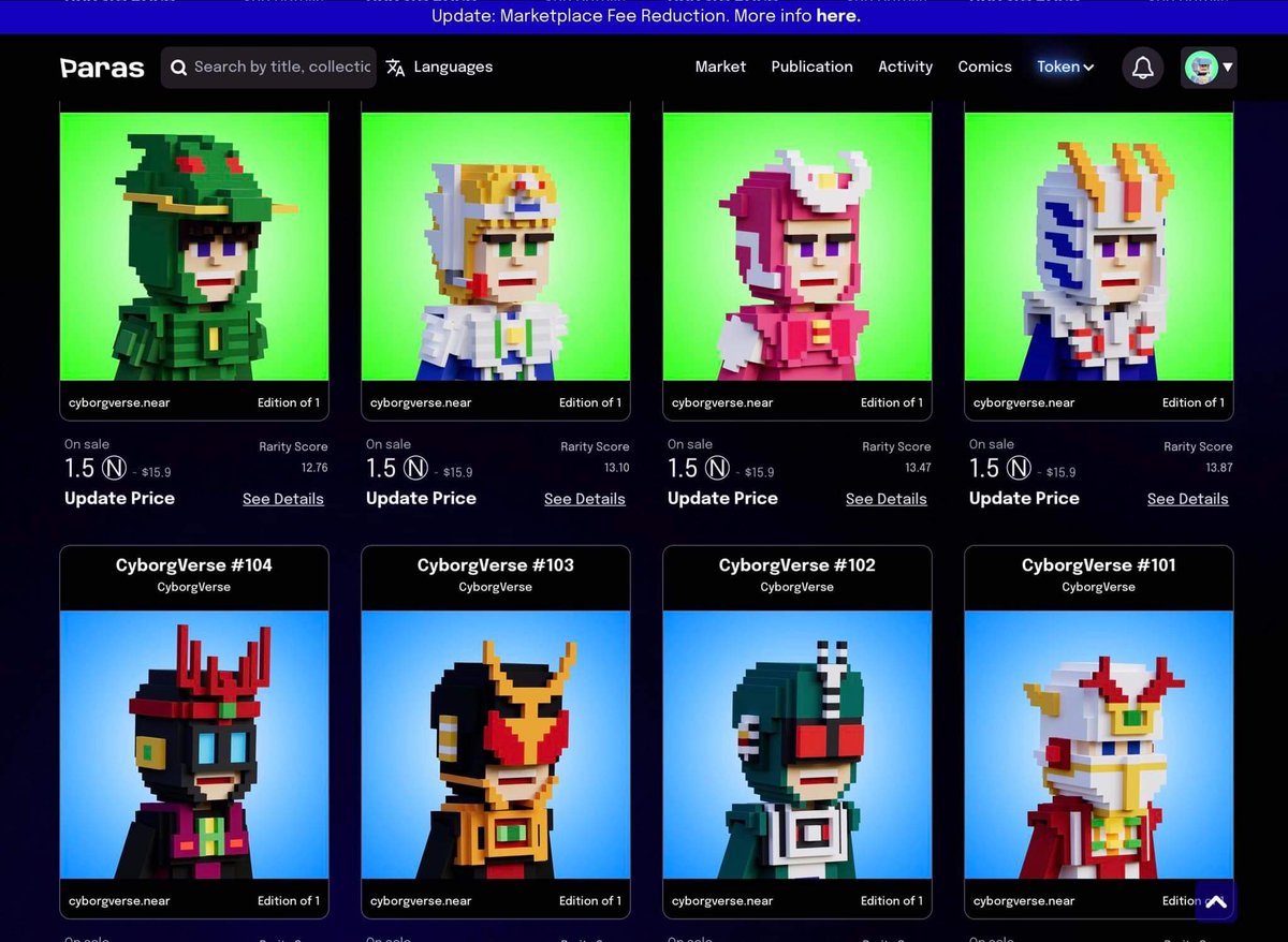 Cyborgverse's tweet photo. CyborgVerse New Drop On https://t.co/I7tXMlCPxg

Road to Legendary 🌠🌘❇ https://t.co/D8q1HzPv6l