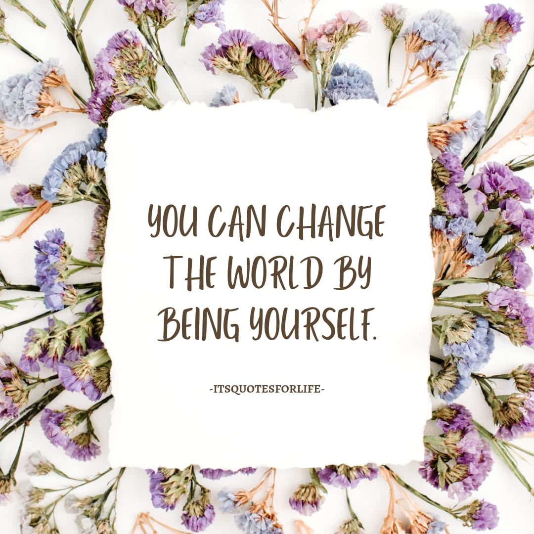 itsquotesfolife's tweet photo. Just by being YOU.
#itsquotesforlife🍁
#quotesoftheday
#quotesoflife
#selflove
#yourself
#you
#quotes
#twitter https://t.co/iqQUxUbvKl