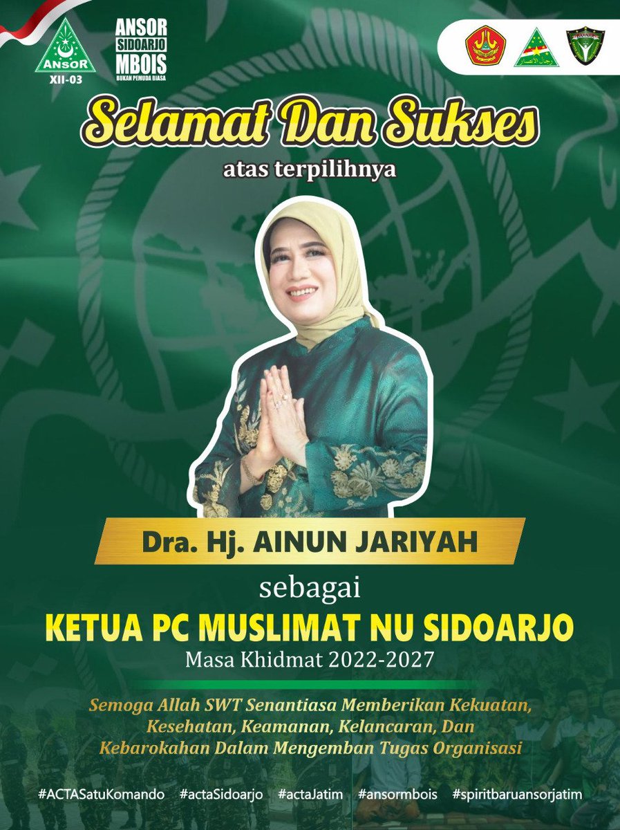 IsalStar9's tweet photo. #ACTAsatukomando
#actasidoarjo
#actajatim
#ansorsodoarjombois
#spiritbaruansorjatim https://t.co/M0BDwoVu0r