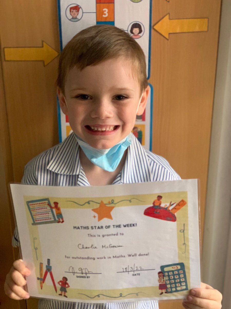 Well done to our Year 2 Maths Star of the Week. Keep up the amazing work Charlie! <a href="/DBSJP_Maths/">DBSJP | Maths</a> <a href="/DubaiBritishJP/">DBS Jumeirah Park</a> <a href="/Taaleem/">Taaleem</a> #BeginsAtDBSJP 🍎