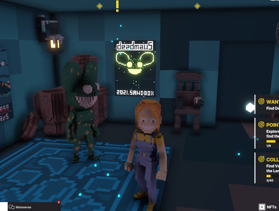 MichellDIS5's tweet photo. @TheSandboxGame @deadmau5 I just participated in the daily #SandboxAlphaS2Contest for a chance to earn up to 1,000 $SAND! Starting March 17 - Selfie with Deadmau5. Check out my screenshot below!
👇 #SandboxAlphaS2 https://t.co/iZKwT1RZXy