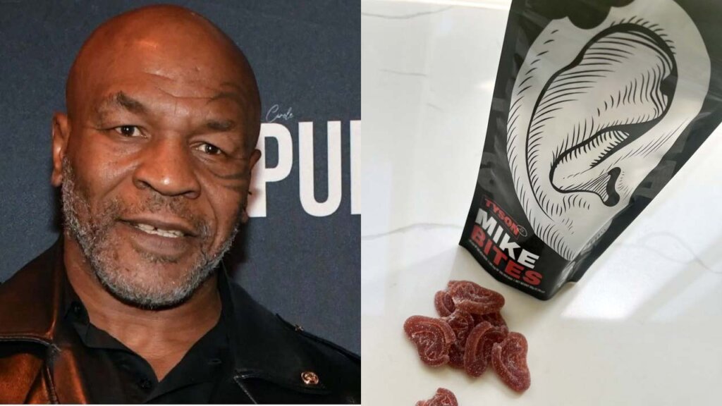 dvesean's tweet photo. It was 25 yrs ago (1997), but remember when Mike Tyson bit the top off of Evander Holyfield's ear in a WBA Heavyweight Championship fight?

OK, Mike Tyson has just launched a cannabis-infused edible, shaped like Evander Holyfield's ear w/the top bitten off called:

Mike Bites. https://t.co/SlHyRHt9xM