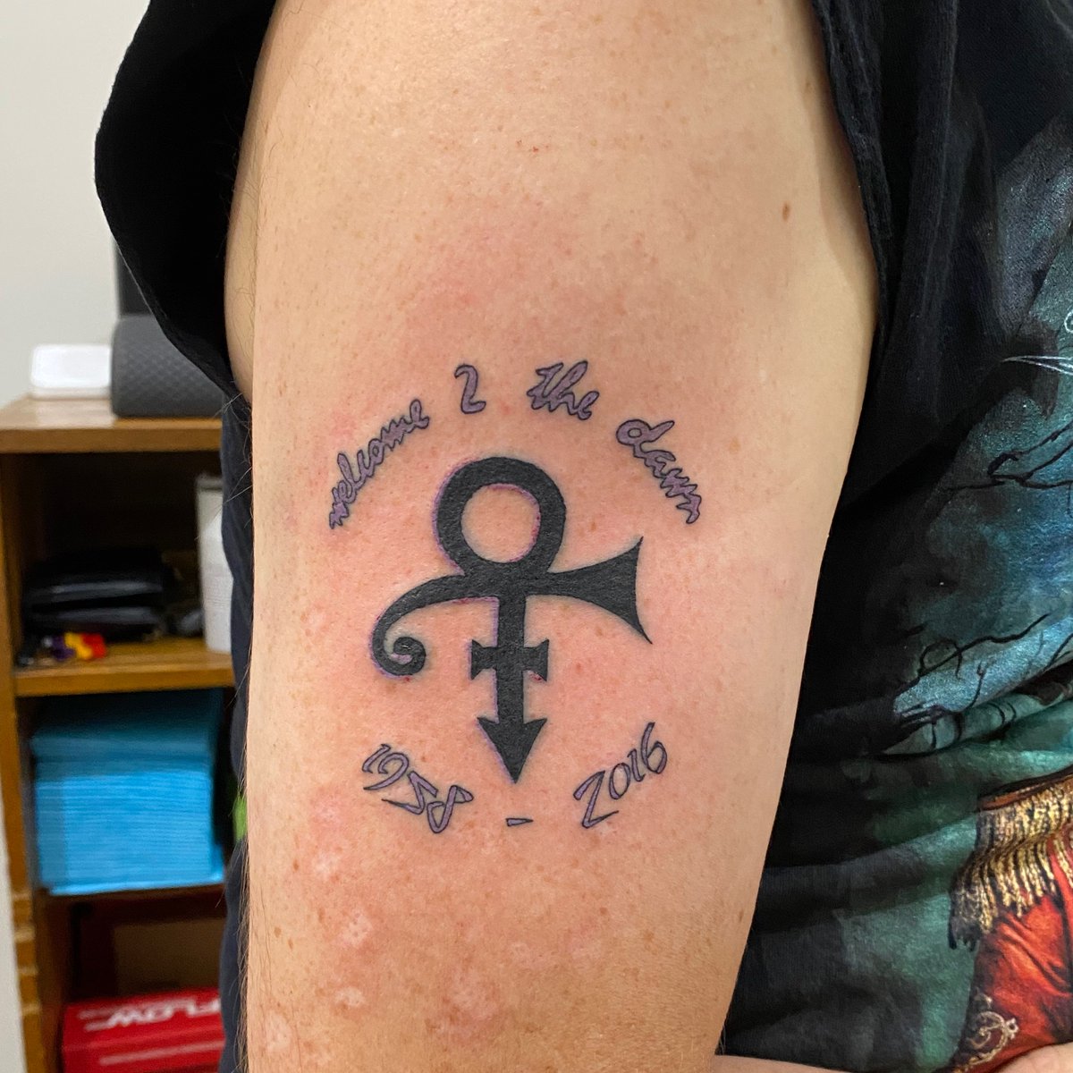 Princes Love Symbol done by Brenna at Purple Heart Tattoo in Knoxville TN   rtattoos