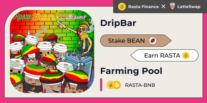 FLS_News_1's tweet photo. ☕️ @latteswapOG 10th #DripBar Partnership With
@RastaFinance
🚜Upcoming:
✅Stake $BEAN for $RASTA
✅Stake $RASTA-BNB LP earn $LATTE
🗓️March 22, 10:00 AM UTC
⬇️Details:
https://t.co/zP1YjscaHY
#FLS https://t.co/tLShu4nVhq