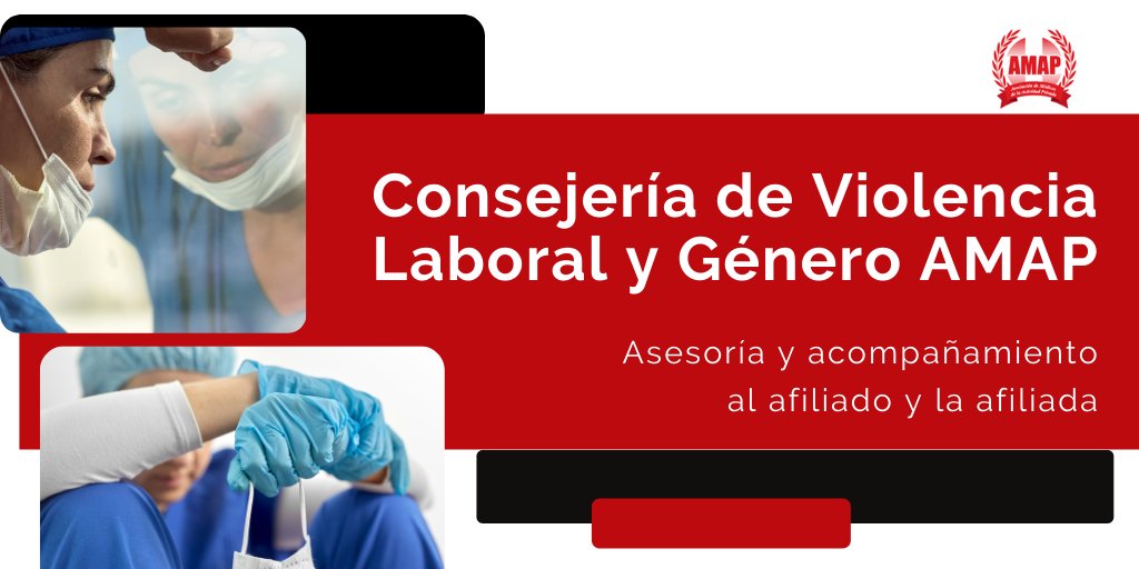 SindicatoAMAP's tweet photo. -Consejería de Violencia Laboral y Género- 
✔ Equipo interdisciplinario formado por profesionales tanto del ámbito de la salud como del legal. 
✔ Para acceder al asesoramiento, completar el formulario online: https://t.co/4D5TOCdOrw https://t.co/c80dFpeQWL