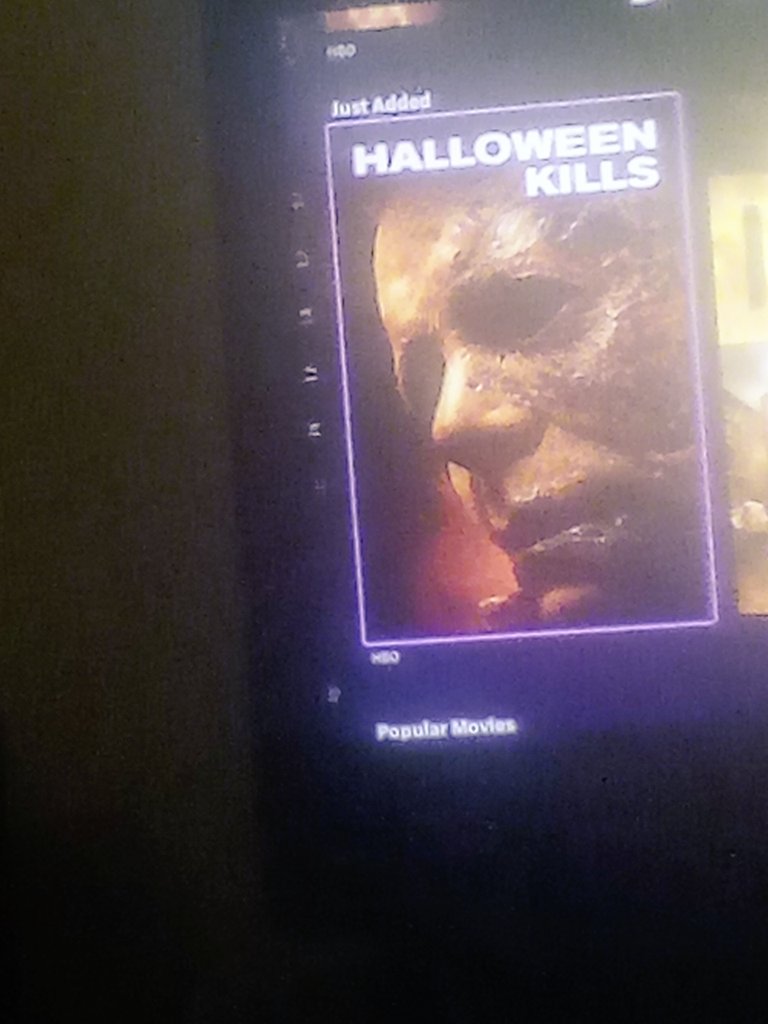 JayPott33000073's tweet photo. Hey guys what is going on not much is going on right now but I have something special that I want to show you on HBO Max I found Halloween kills so who is going to watch that movie I am are you https://t.co/ajcwpn4c5g