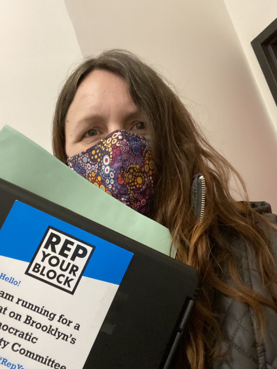 alienmorganism's tweet photo. 🏃🏻‍♀️ing for County Committee again w @RepYourBlock⁩ to make the BK Democratic Party accountable, accessible &amp; transparent, talking w neighbors about democracy, power &amp; representation &amp; collecting signatures to get us ⁦@Monae_BK⁩ &amp; ⁦@JabariBrisport⁩ ⁦on the ballot! https://t.co/50v5u6uh9L