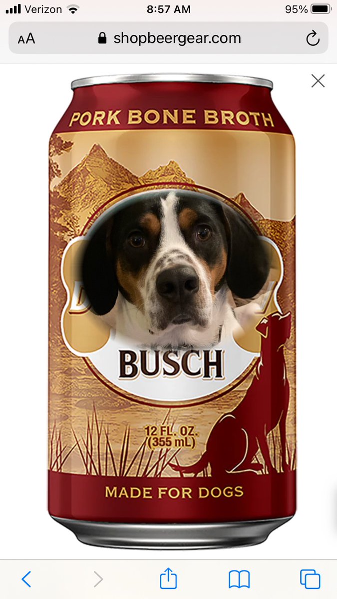 johnny_coco's tweet photo. @BuschBeer #BuschBarkBracket #Contest  Cash needs to be the face of Busch Dog Brew he loves Busch like his Daddy https://t.co/PRF1eN89Pl