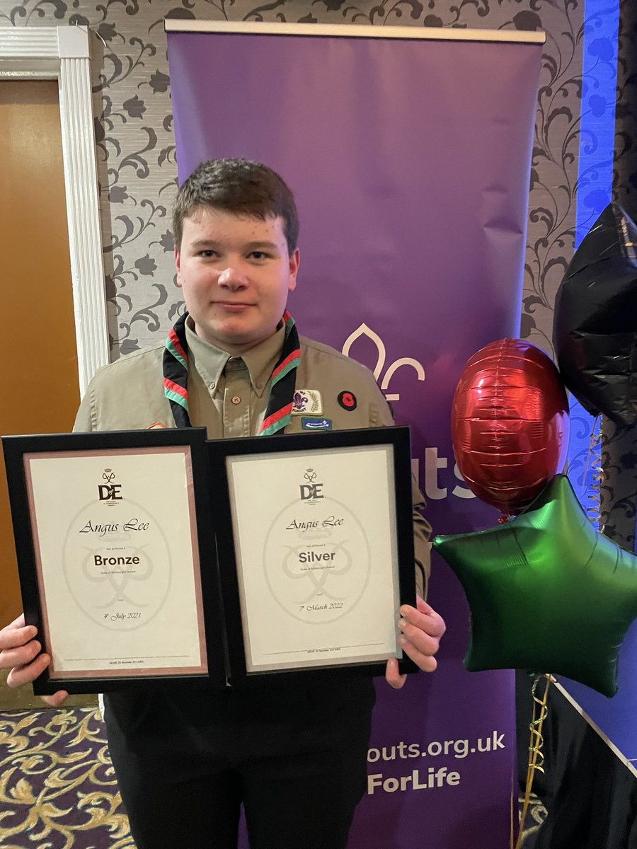 AngieLee_uk's tweet photo. Fabulous presentation evening with @barnsleyscouts tonight - Bronze and Silver Duke of Edinburgh Awards earned in his first year as an Explorer with @ExplorersDragon @DofE @KirkBalk
 #proudmum https://t.co/mTqAP30YSA