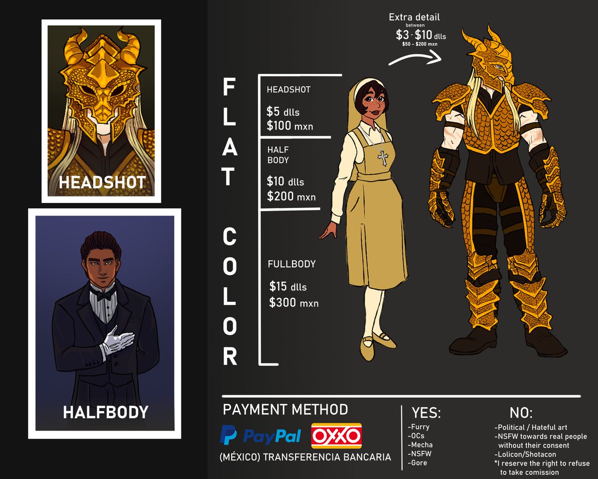 HCobalto's tweet photo. I'm opening comissions! :) If you want something special, don't be afraid to DM!

*These commissions may take a while, i will have a surgery next week, i'll need some time to recover.
**I will always send you WIPS! Sketchs, lineart and coloring process. https://t.co/zgVzPlOR7B