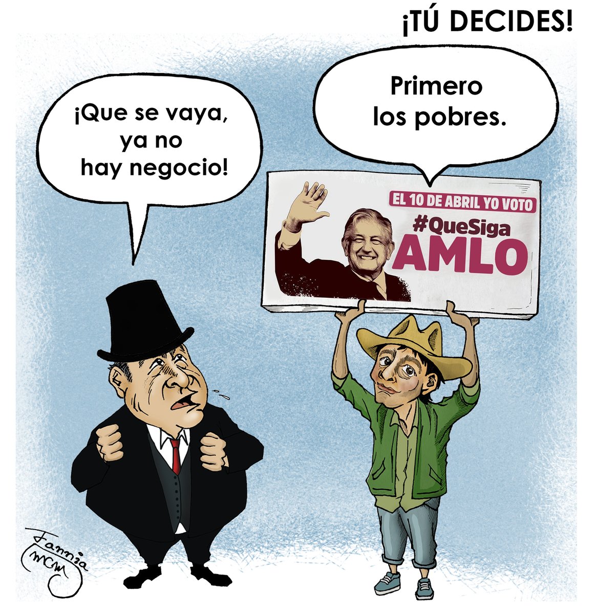 SinLinea_Mx's tweet photo. ¡Tú decides! 
Por: @FanniaCadena https://t.co/vyTwNzhg5g