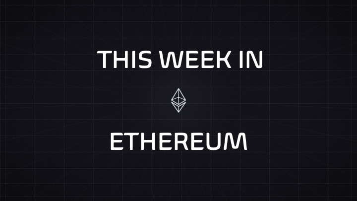 1/ This week in #Ethereum, a thread🧵

$ETH did $81M in revenue this week
Kiln testnet successfully completed the Merge
<a href="/VitalikButerin/">vitalik.eth</a> featured on the cover of <a href="/TIME/">TIME</a>
Elon Musk says I still own &amp; won’t sell my ETH
<a href="/ConsenSys/">Consensys.eth</a> announces close of $450 million round, w/ $7B valuation