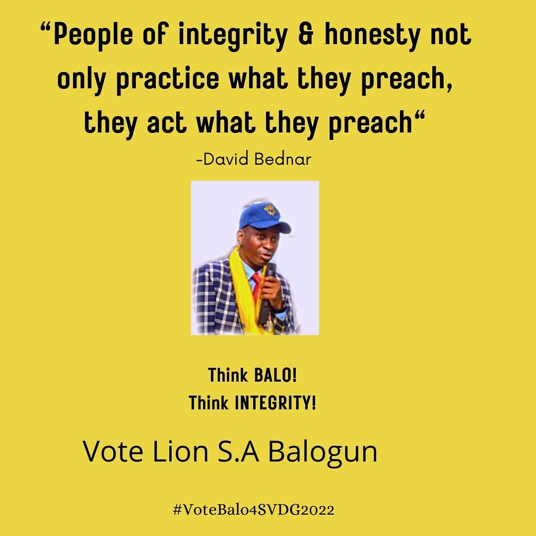 "People of Integrity &amp; Honesty not only practice what they preach, they act what they preach "
David Bednar

Vote Lion Shakiru Adeniyi Balogun as the Second Vice District Governor Lions District 404A1 Nigeria  

Happy Sunday and have a blessed week ahead
instagram.com/p/CbV_W1GMuRw/…
