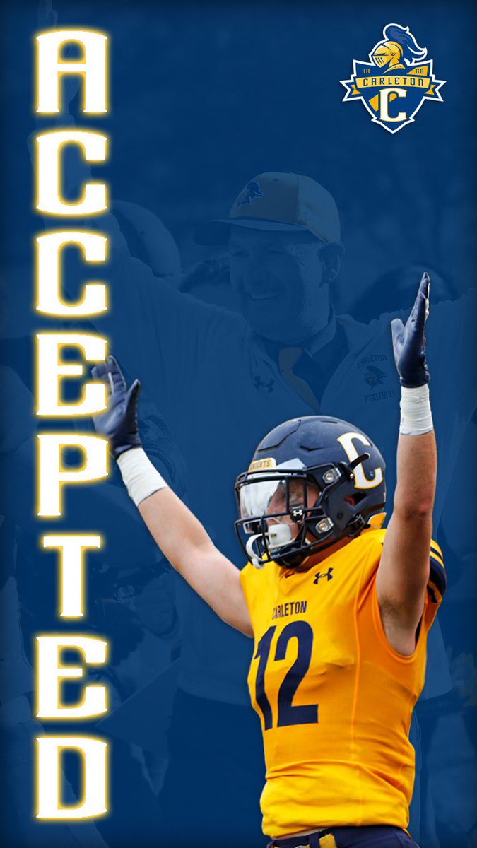jwoodall115's tweet photo. Dream come true ! @CoachKent56 @CoachJournell @CarletonFB https://t.co/eg0dBeRq8I