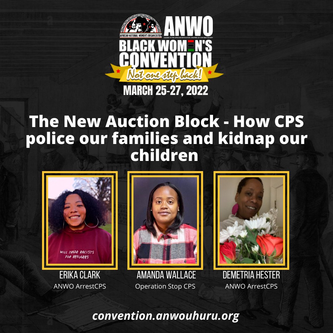 You've heard of the New Jim Crow that describes black mass incarceration.  You should also know about the New Auction Block the movement and families fighting back against it   Join our comrades from ArrestCPS and OperationStopCPS as they discuss the building of a movement.