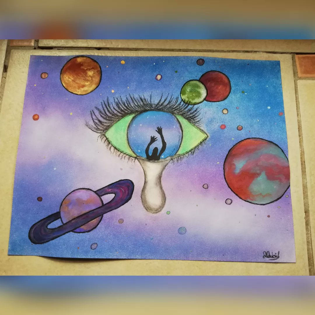 Lydia24831778's tweet photo. Die Kunst ist eine Vermittlerin des Unaussprechlichen.
#softchalkpastels #artist #myversion #artwork #frawing #hänger #colorart  #illustrationartists #chalkart #turtles #natureart #chalkpaint #fantasyart #galaxyart #universum #eyer #psychedelic #sketch #tusche #space #spaceart https://t.co/LM64ZM4ane
