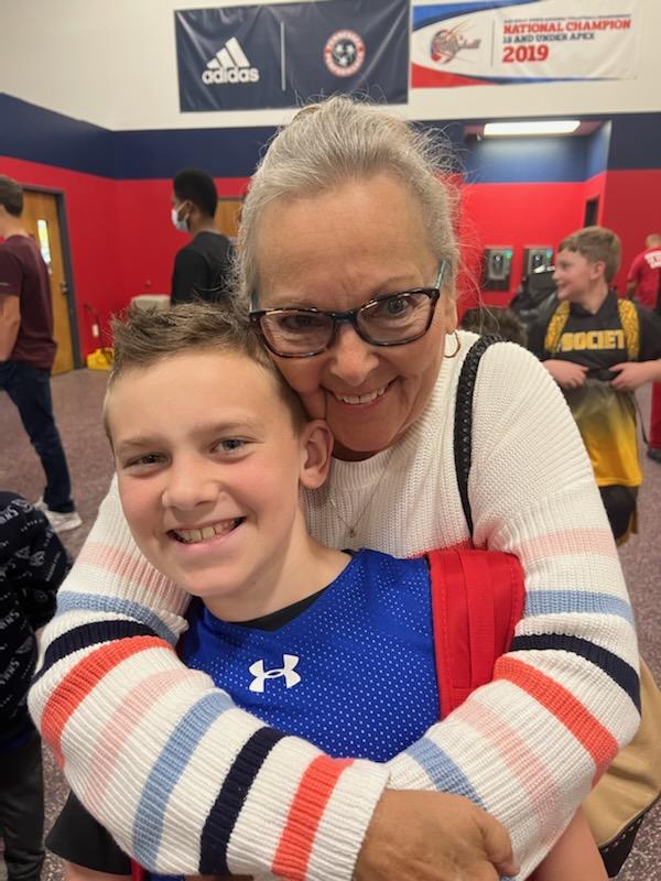 cinwhileh's tweet image. Got to see our Bray play AAU today.  First game of many I am sure.