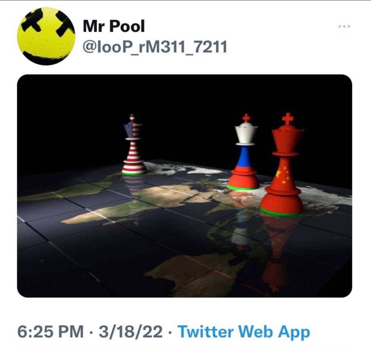 AmethystNancy's tweet photo. @AgesSnark Great graphic: 3 Kings left standing on chessboard.
https://t.co/WGFv3VeuhB