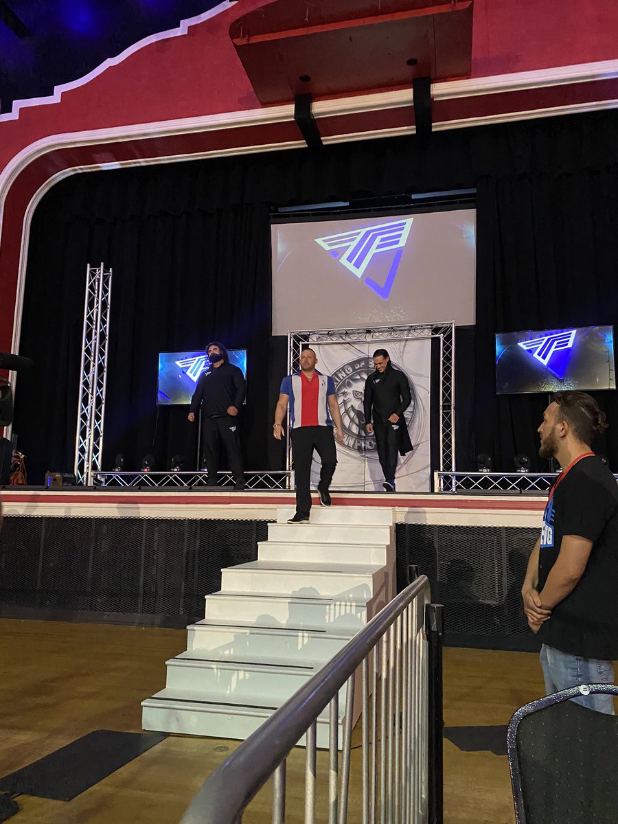 Jaycob's tweet photo. Today is the worst day of my life. QT and The Factory crashed @NJPWofAmerica #StrongStyleEvolved @QTMarshall @AaronSoloAEW @Mr_Freakbeast https://t.co/neAFrZILUm