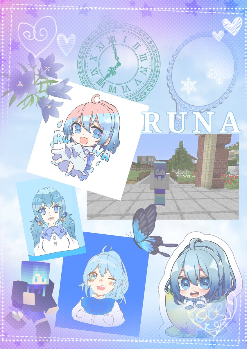 るなさんの壁紙を作りました！るなさん可愛すぎますね #からぴち